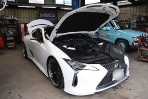 LEXUS URZ100 LC500 BLITZ Speed Jumper ＆ CARBON INTAKE SYSTEM 取り付けました |  アスリート湘南波乗り自動車